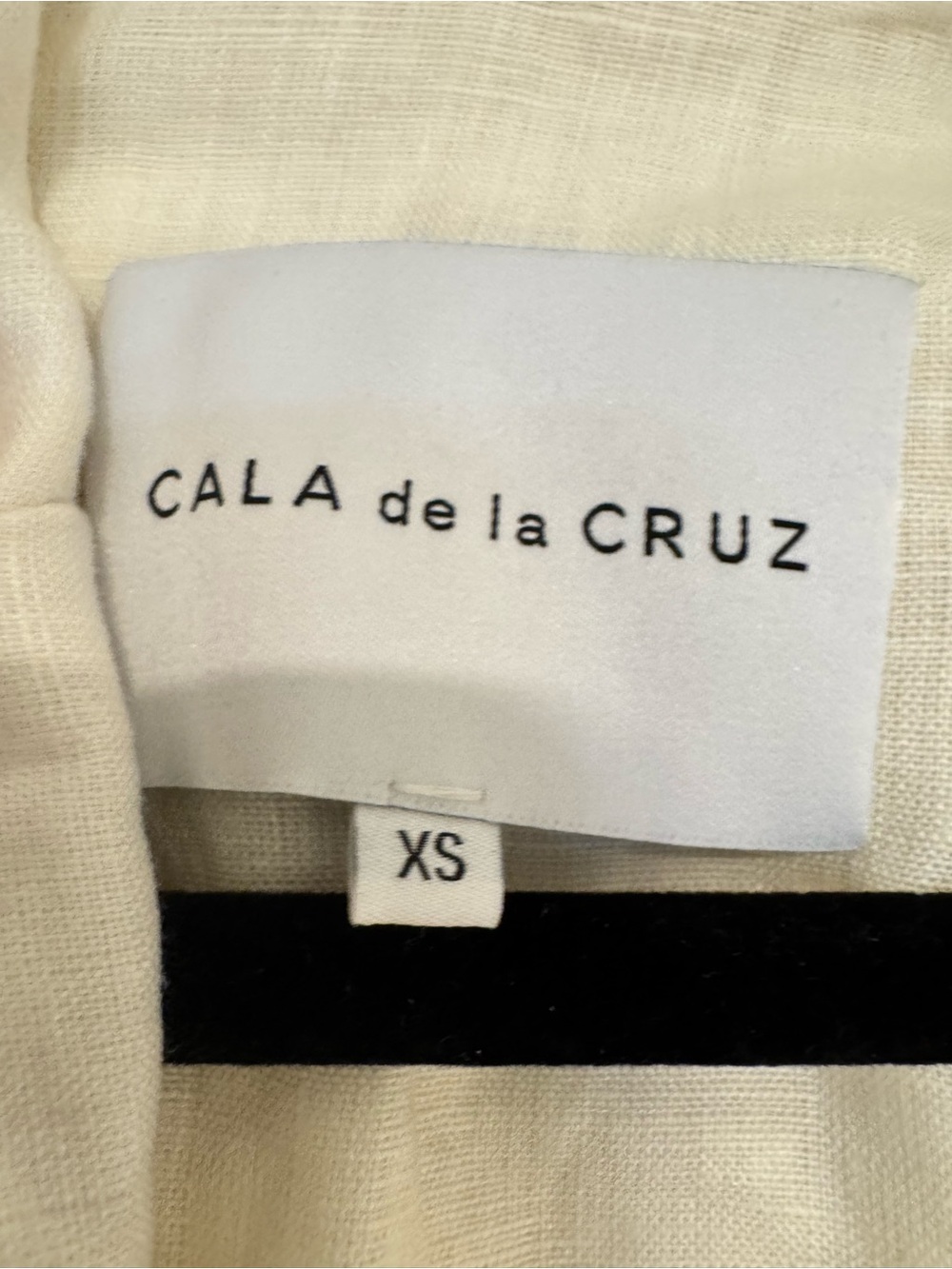 CALA DE LA CRUZ ISLA SHORT SLEEVE LINEN FLORAL PRINTED BUTTON DOWN-XS-NEW! - Picture 4 of 4